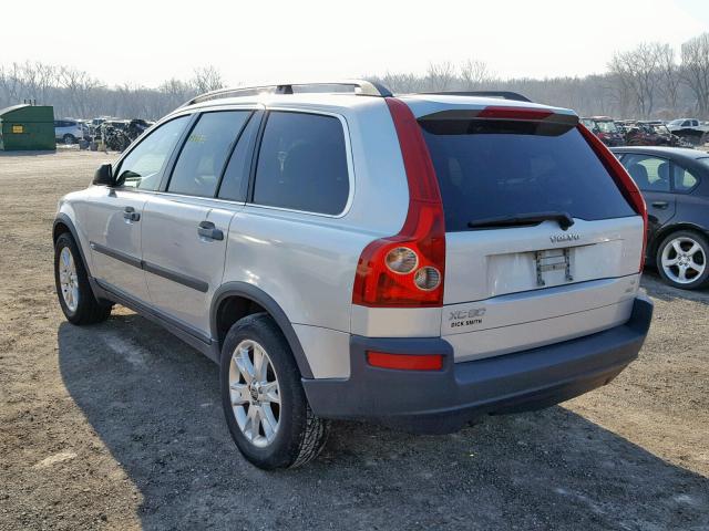 YV1CZ911751144848 - 2005 VOLVO XC90 T6 SILVER photo 3