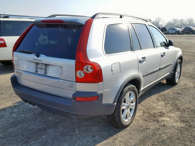 YV1CZ911751144848 - 2005 VOLVO XC90 T6 SILVER photo 4