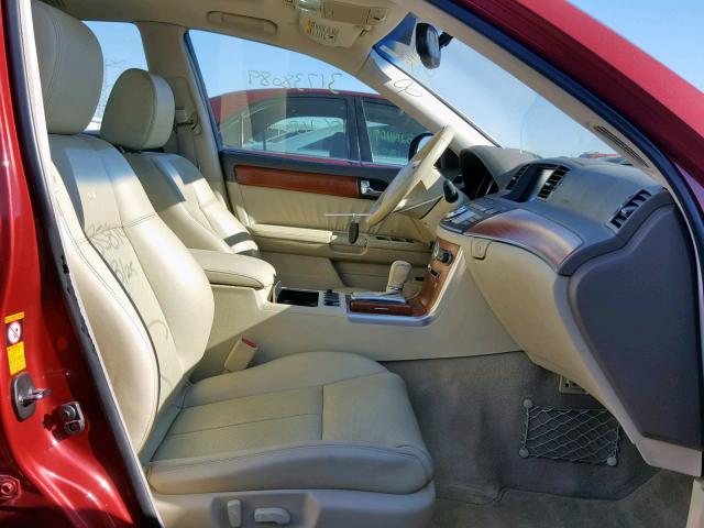 JNKAY01FX6M263063 - 2006 INFINITI M35 BASE RED photo 5