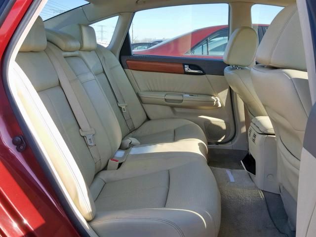 JNKAY01FX6M263063 - 2006 INFINITI M35 BASE RED photo 6