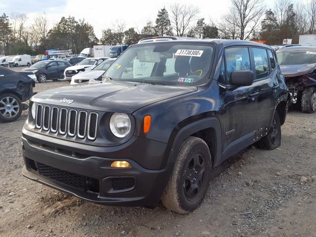 ZACCJAATXGPE44063 - 2016 JEEP RENEGADE SPORT  photo 2