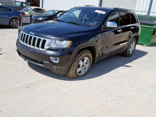 1J4RR4GG3BC509311 - 2011 JEEP GRAND CHER BLACK photo 2