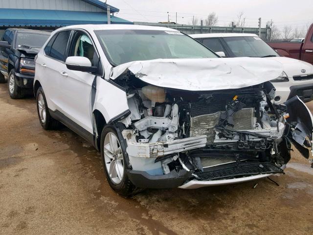 2FMPK4J83HBC04236 - 2017 FORD EDGE SEL WHITE photo 1