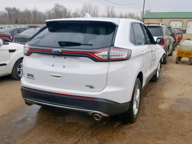 2FMPK4J83HBC04236 - 2017 FORD EDGE SEL WHITE photo 4