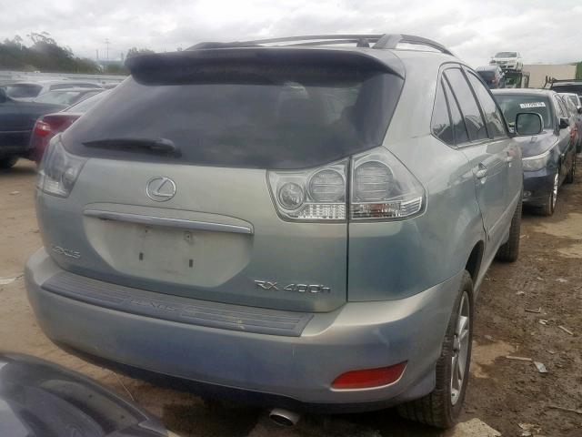 JTJHW31U362006616 - 2006 LEXUS RX 400 GREEN photo 4