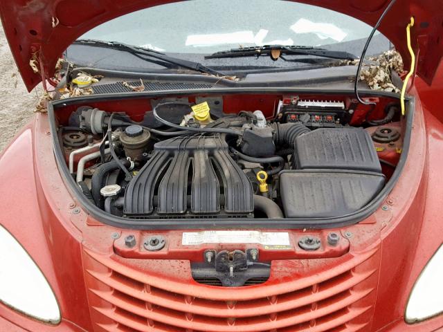 3C4FY58BX5T591647 - 2005 CHRYSLER PT CRUISER RED photo 7