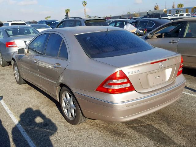 WDBRF61J82F192945 - 2002 MERCEDES-BENZ C 240 GOLD photo 3