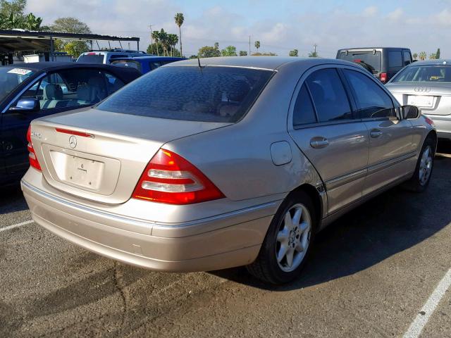 WDBRF61J82F192945 - 2002 MERCEDES-BENZ C 240 GOLD photo 4