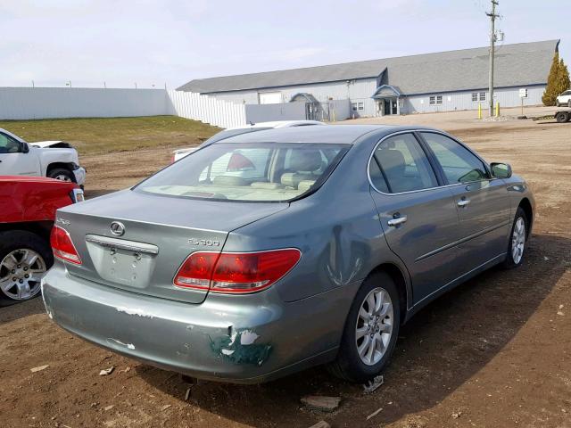 JTHBF30G136015046 - 2003 LEXUS ES 300 TEAL photo 4