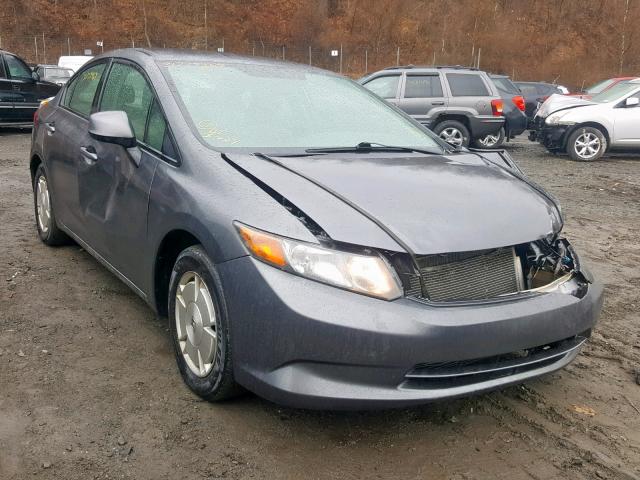 2HGFB2F64CH321522 - 2012 HONDA CIVIC HF GRAY photo 1