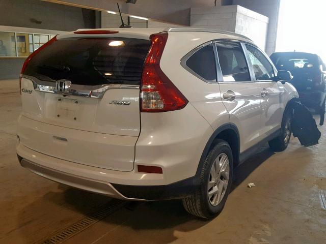 5J6RM4H79GL029682 - 2016 HONDA CR-V EXL WHITE photo 4