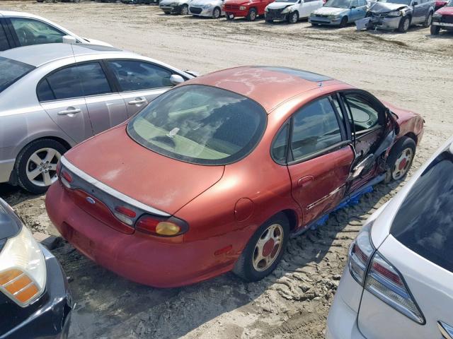 1FALP52U9VA273676 - 1997 FORD TAURUS GL BURGUNDY photo 4