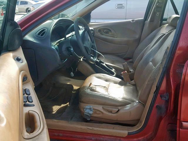 1FALP52U9VA273676 - 1997 FORD TAURUS GL BURGUNDY photo 5