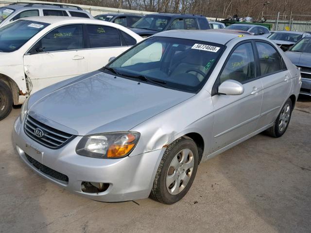 KNAFE221995634997 - 2009 KIA SPECTRA EX SILVER photo 2