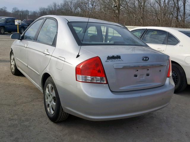 KNAFE221995634997 - 2009 KIA SPECTRA EX SILVER photo 3