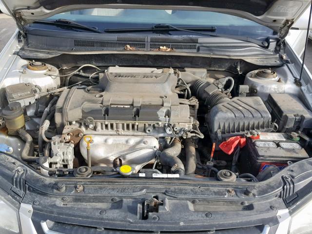 KNAFE221995634997 - 2009 KIA SPECTRA EX SILVER photo 7