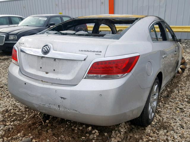 1G4GC5EG6AF183309 - 2010 BUICK LACROSSE C SILVER photo 4