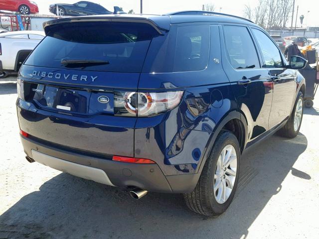 SALCR2BG1GH618585 - 2016 LAND ROVER DISCOVERY BLUE photo 4