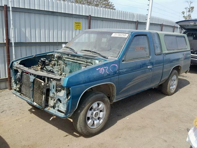 1N6SD16S8SC442017 - 1995 NISSAN TRUCK KING GREEN photo 2