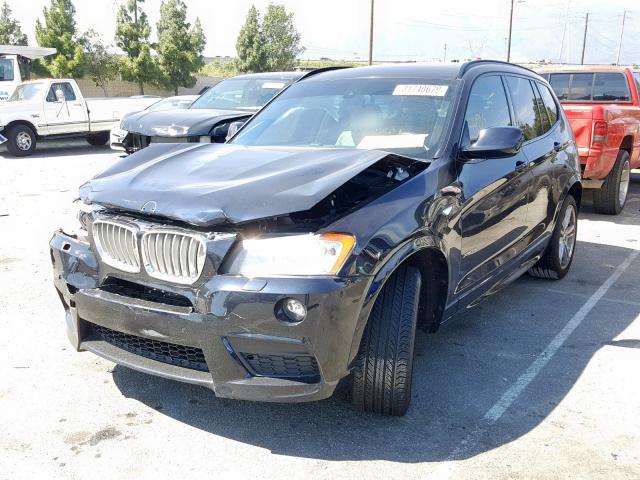 5UXWX7C52E0E78158 - 2014 BMW X3 XDRIVE3 BLUE photo 2