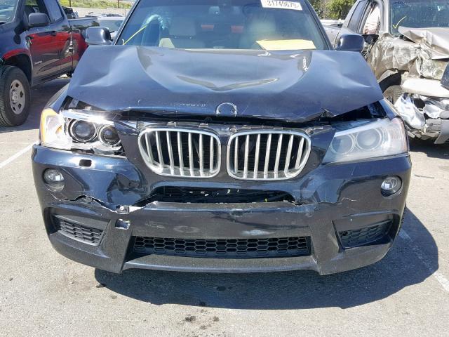 5UXWX7C52E0E78158 - 2014 BMW X3 XDRIVE3 BLUE photo 9