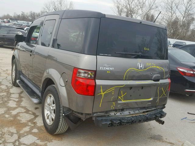 5J6YH28778L006410 - 2008 HONDA ELEMENT EX GRAY photo 3