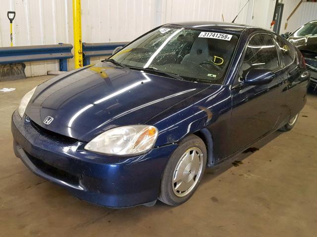 JHMZE14706S000534 - 2006 HONDA INSIGHT BLUE photo 2