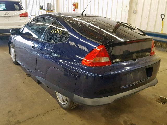 JHMZE14706S000534 - 2006 HONDA INSIGHT BLUE photo 3