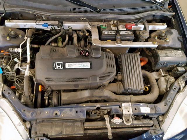 JHMZE14706S000534 - 2006 HONDA INSIGHT BLUE photo 7