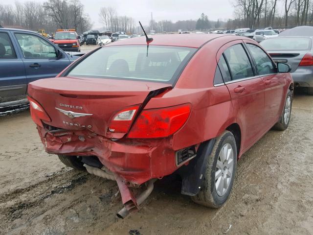 1C3CC4FB0AN100869 - 2010 CHRYSLER SEBRING TO RED photo 4