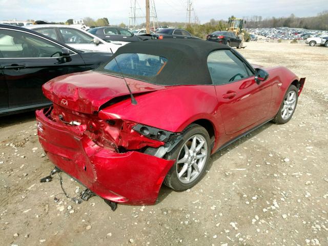 JM1NDAB78H0121039 - 2017 MAZDA MX-5 MIATA RED photo 4