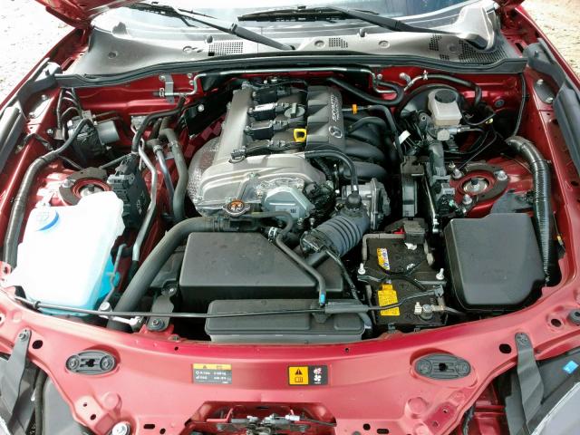 JM1NDAB78H0121039 - 2017 MAZDA MX-5 MIATA RED photo 7