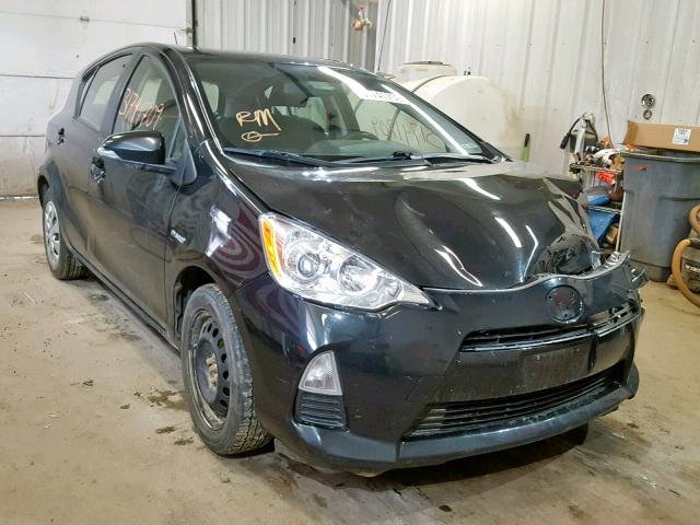 JTDKDTB32E1074737 - 2014 TOYOTA PRIUS C BLACK photo 1