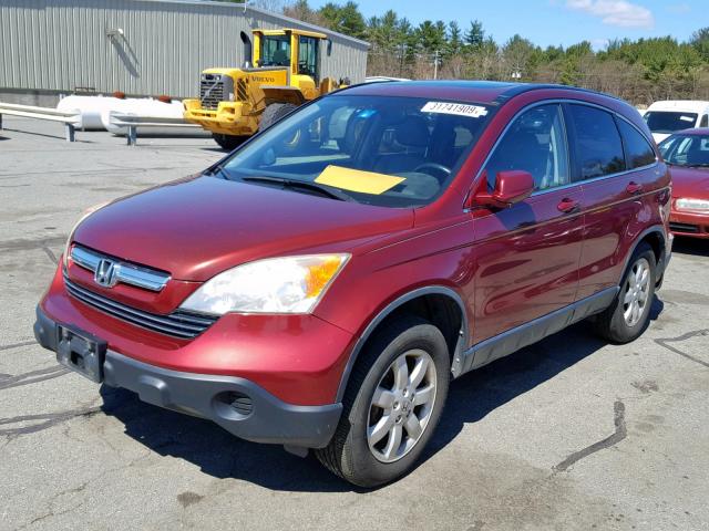 JHLRE48797C068956 - 2007 HONDA CR-V EXL MAROON photo 2