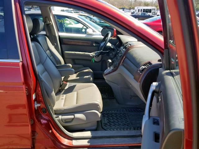 JHLRE48797C068956 - 2007 HONDA CR-V EXL MAROON photo 5