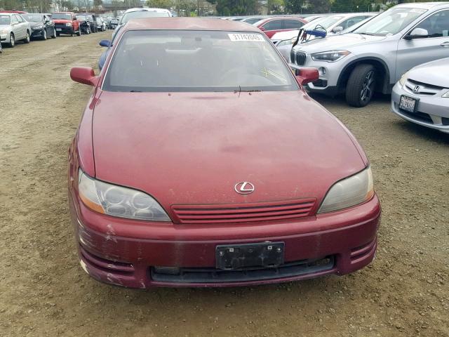 JT8GK13T6S0102781 - 1995 LEXUS ES 300 BURGUNDY photo 9