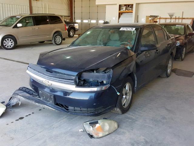 1G1ZT52895F315066 - 2005 CHEVROLET MALIBU LS BLUE photo 2