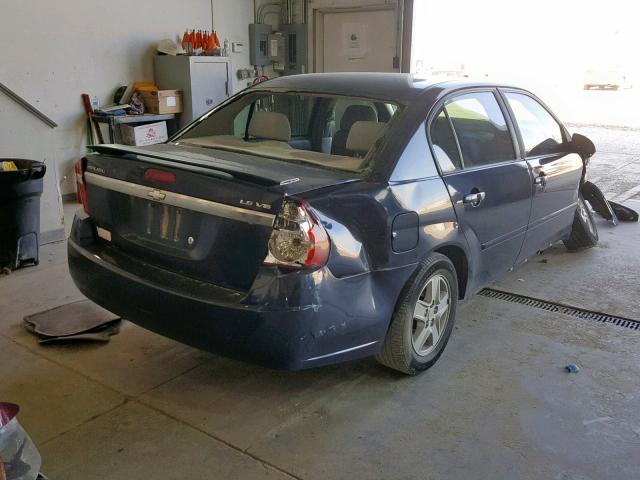 1G1ZT52895F315066 - 2005 CHEVROLET MALIBU LS BLUE photo 4