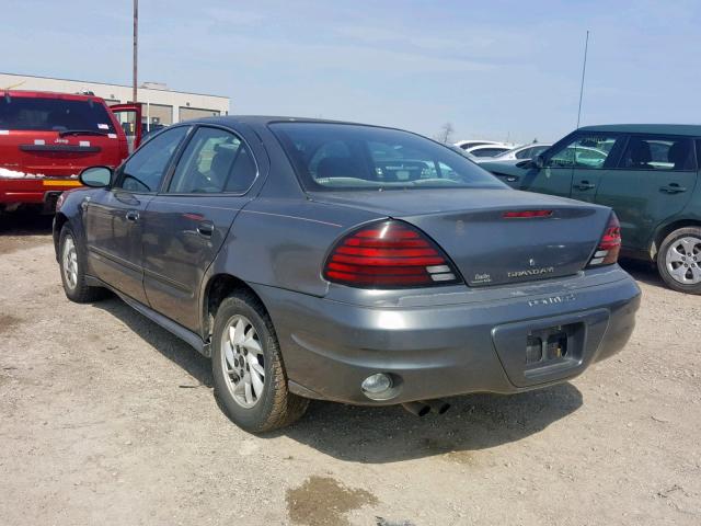 1G2NF52F83C168348 - 2003 PONTIAC GRAND AM S GRAY photo 3