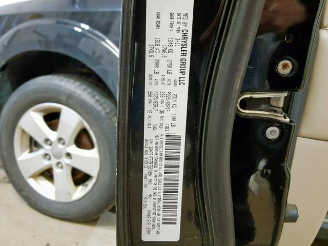 3D4PG1FG7BT527997 - 2011 DODGE JOURNEY MA BLACK photo 10