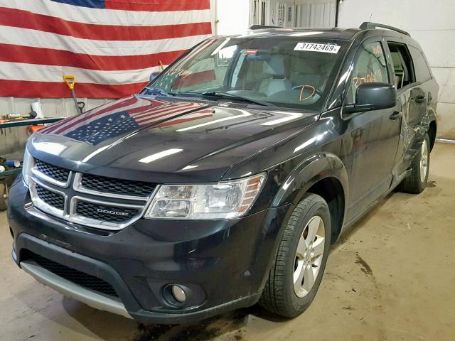 3D4PG1FG7BT527997 - 2011 DODGE JOURNEY MA BLACK photo 2