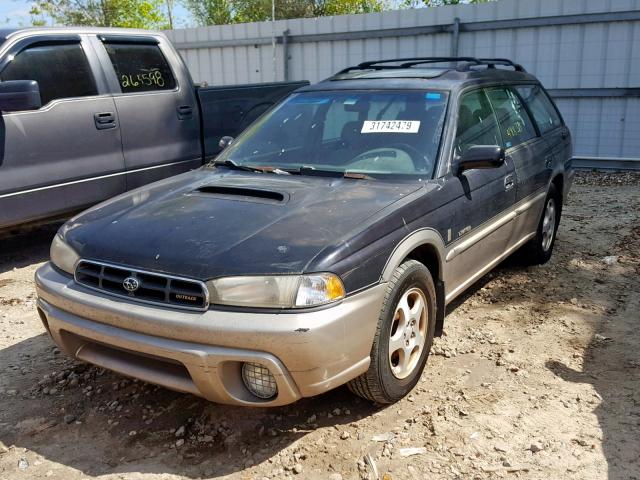 4S3BG6855X7614454 - 1999 SUBARU LEGACY OUT BLACK photo 2