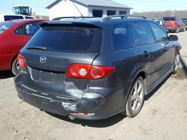 1YVHP82D045N82326 - 2004 MAZDA 6 S GRAY photo 4