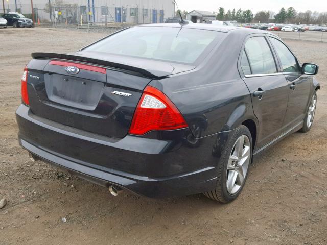 3FAHP0KC4CR221603 - 2012 FORD FUSION SPO BLACK photo 4