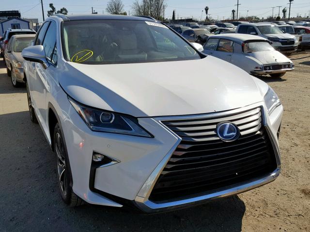 2T2BGMCA7JC022922 - 2018 LEXUS RX 450H WHITE photo 1