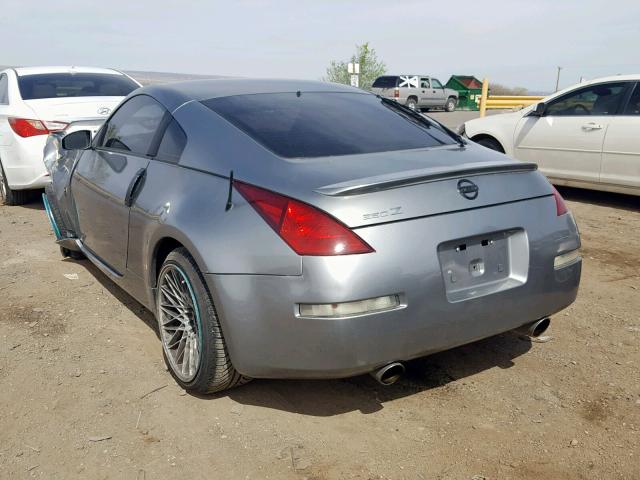 JN1AZ34D45M608809 - 2005 NISSAN 350Z COUPE GRAY photo 3