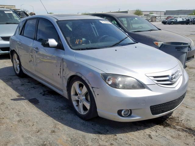 JM1BK143841100618 - 2004 MAZDA 3 HATCHBAC SILVER photo 1