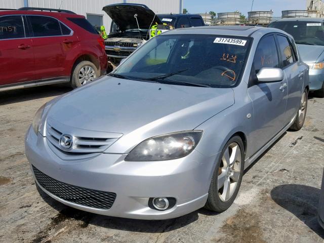 JM1BK143841100618 - 2004 MAZDA 3 HATCHBAC SILVER photo 2