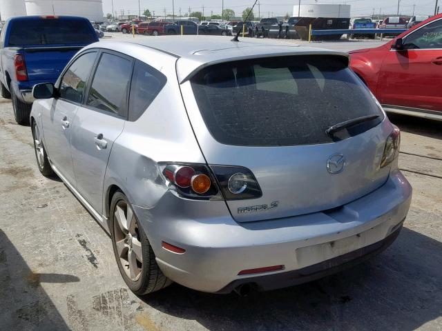 JM1BK143841100618 - 2004 MAZDA 3 HATCHBAC SILVER photo 3