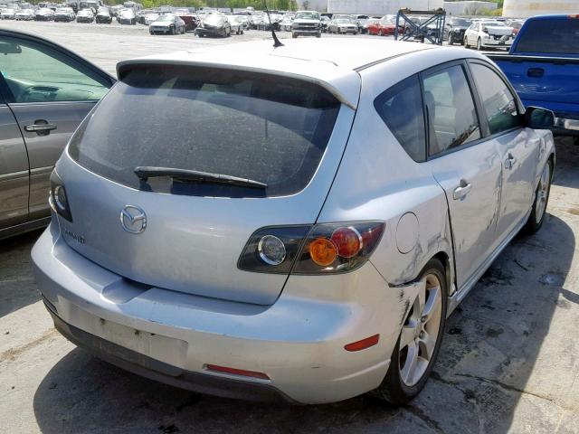 JM1BK143841100618 - 2004 MAZDA 3 HATCHBAC SILVER photo 4